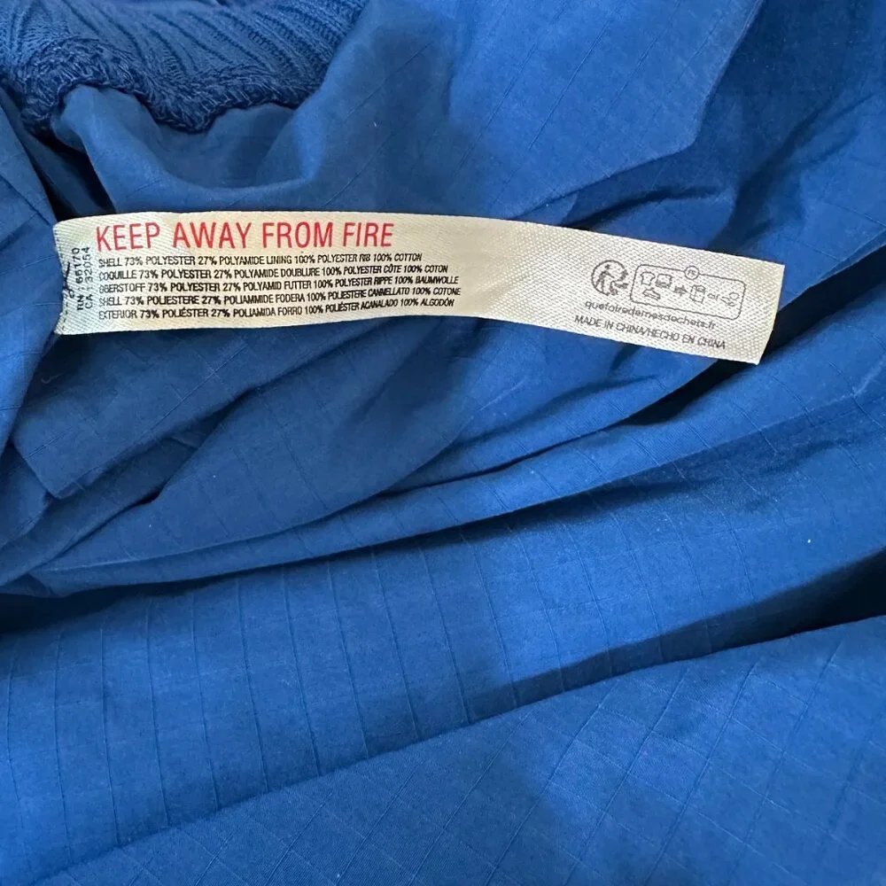 NWOT FP Movement She Fly Embroidered Anorak Jacket - Blue - Size XS